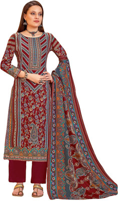 HouseOfCommon Wool Printed Salwar Suit Material