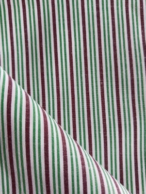 Makhanchor Cotton Blend Striped Shirt Fabric