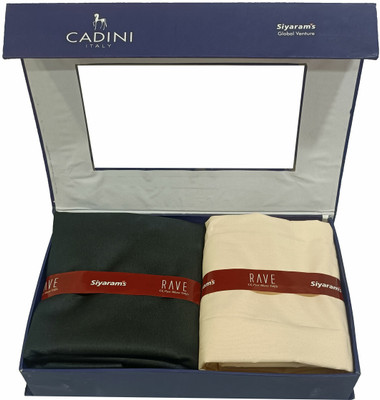 CADINI Cotton Blend Solid Shirt & Trouser Fabric