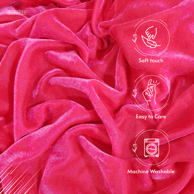 KDPM Velvet Solid Multipurpose Running Fabric