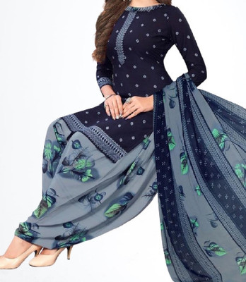 HE VAHLA Crepe Printed Salwar Suit Material