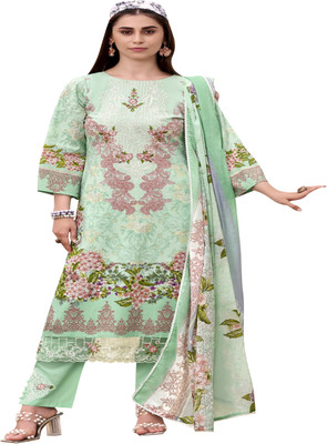 DRAVINAM Trends Pure Cotton Printed Salwar Suit Material