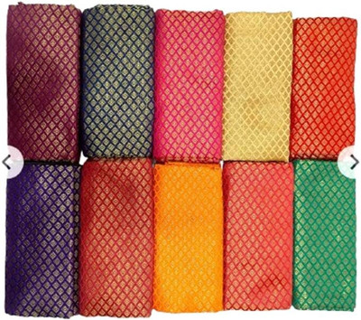 Aashirwad Creations Brocade Embellished Blouse Material