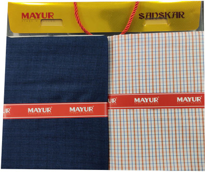 MAYUR Cotton Blend Checkered Shirt & Trouser Fabric