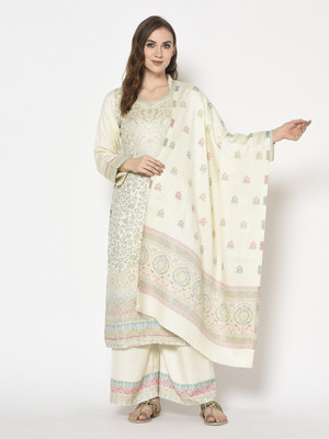 HouseOfCommon Wool Embroidered Kurta & Palazzo Material