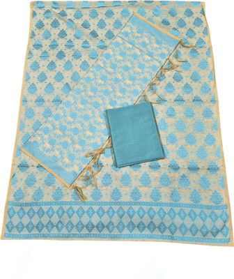 The SDF India Cotton Silk Embroidered Kurta & Churidar Material