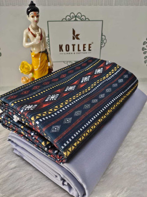 RD CREATION Polycotton Printed Shirt & Trouser Fabric