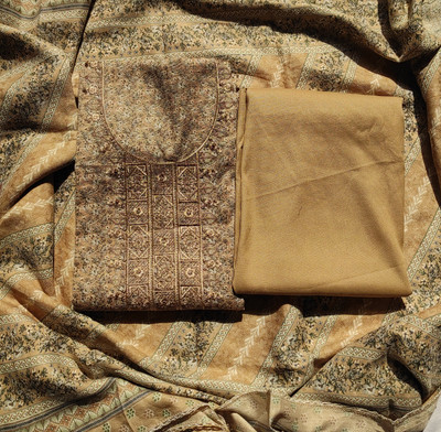 GC80 BY GAURI COLLECTION Wool Self Design Salwar Suit Material