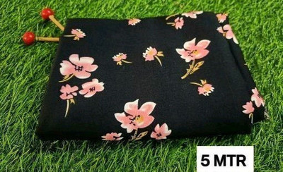 HOC Crepe Floral Print Kurta Fabric