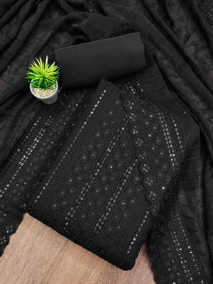 HouseOfCommon Georgette Embroidered Salwar Suit Material