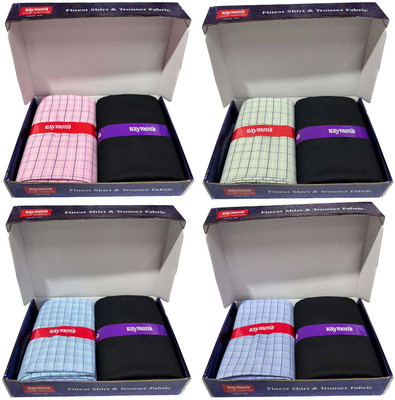 Raymond Cotton Blend Checkered Shirt & Trouser Fabric