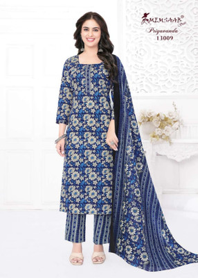 PCHOUSE Pure Cotton Printed Kurta & Patiyala Material