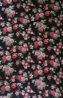 HOC Crepe Printed Kurta & Sharara Fabric