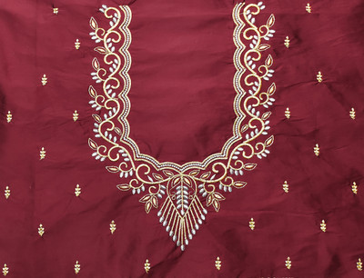 Spensen Enterprise Art Silk Embroidered Blouse Material
