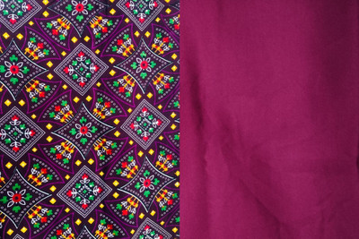 HOC Crepe Floral Print Kurta & Patiyala Material