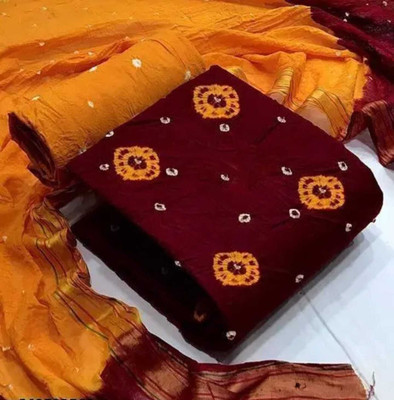 WINSSUTRA Cotton Blend Dyed Kurta & Churidar Material