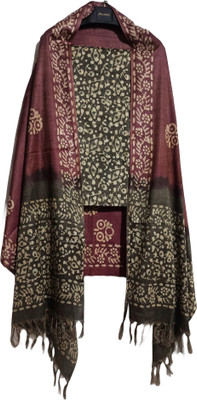 HAIDER ALI AND SONS Cotton Blend Printed Salwar Suit Material