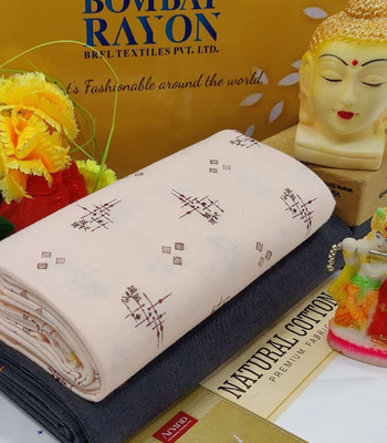 RGDP CREATION Cotton Blend Printed Shirt & Trouser Fabric