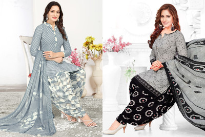 SEWDHAGA Crepe Printed Salwar Suit Material