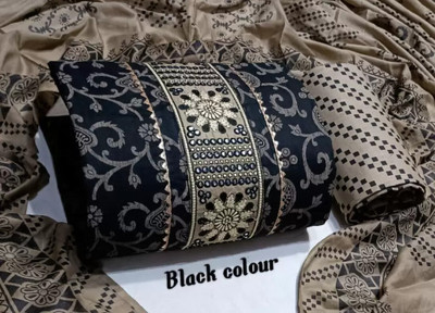 Meghdoot Textiles Pure Cotton Embroidered, Printed Salwar Suit Material