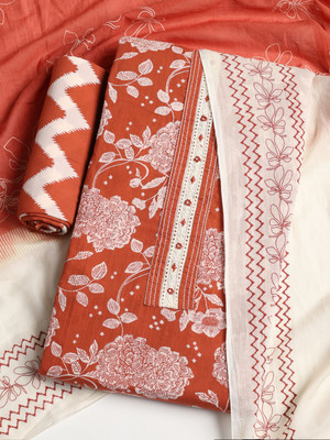Meena Bazaar Cotton Blend Printed Salwar Suit Material
