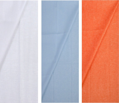 KUNDAN SULZ GWALIOR Cotton Linen Self Design Shirt Fabric