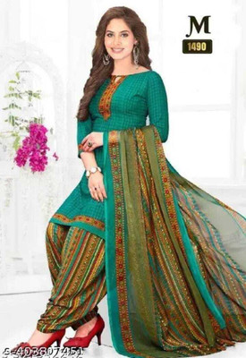 Varishtaa Crepe Printed Salwar Suit Material