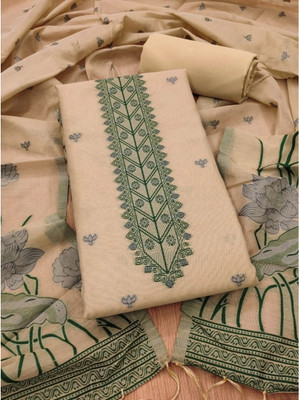 ABSECOM Cotton Silk Printed Salwar Suit Material