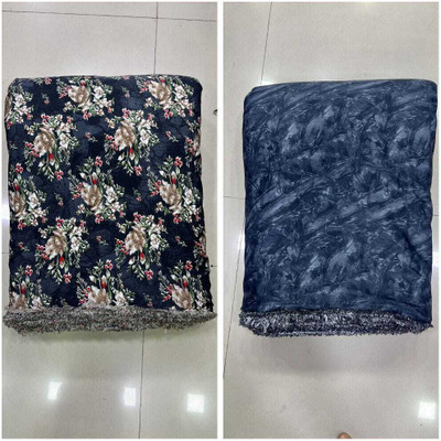 ZIKIGO Crepe Floral Print Kurta & Patiyala Material