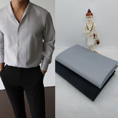 Venjberry Cotton Blend Solid Shirt & Trouser Fabric