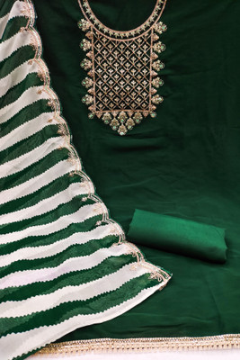 MEHZEEL FAB Georgette Embroidered Kurta & Churidar Material