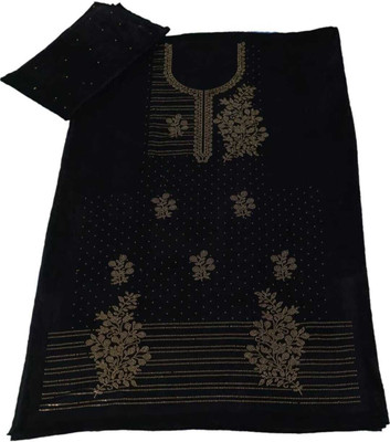 ALMA COLLECTION Velvet Embroidered Salwar Suit Material
