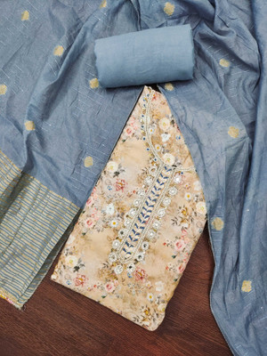 Kimisha Cotton Blend Printed Salwar Suit Material