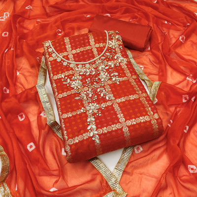 ShopGlobal Pure Cotton Printed Salwar Suit Material