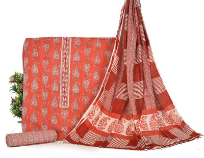 Hastkala Pure Cotton Floral Print Salwar Suit Material