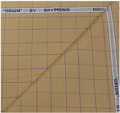 Raymond Pure Cotton Checkered Shirt Fabric
