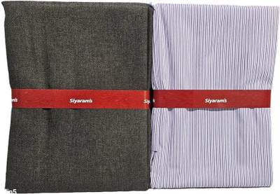 Siyaram's Cotton Blend Striped Shirt & Trouser Fabric