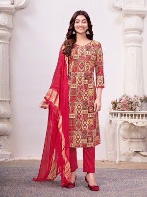 Garden Vareli Viscose Rayon Printed Salwar Suit Material