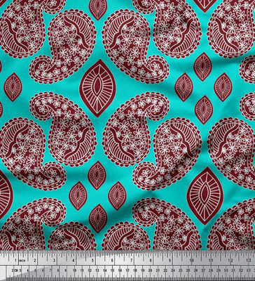 Soimoi Pure Cotton Paisley Multi-purpose Fabric