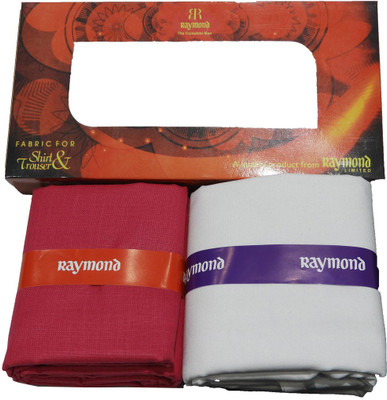 Raymond Cotton Blend Solid Shirt & Trouser Fabric