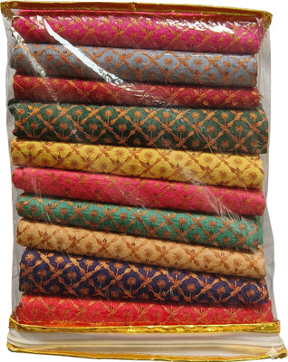 Mali Art Silk Embroidered Blouse Material