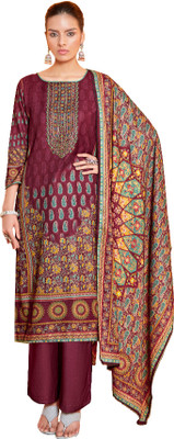 HouseOfCommon Wool Embroidered Salwar Suit Material