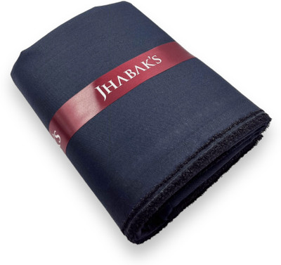 JHABAK'S Lycra Blend Solid Trouser Fabric