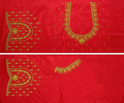 OMINI FASHION Art Silk Embroidered Blouse Material