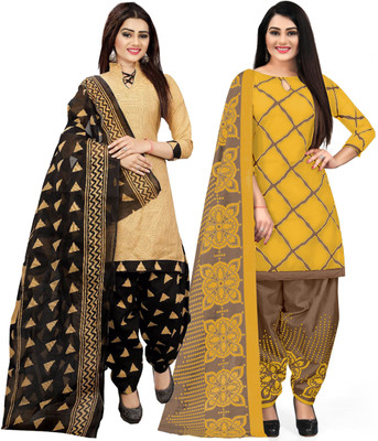 Rajnandini Cotton Blend Printed Salwar Suit Material