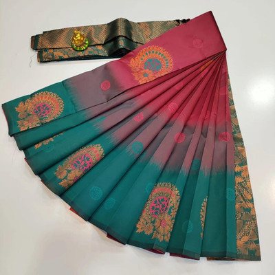 PRIHAL ART Cotton Silk Printed Blouse Material