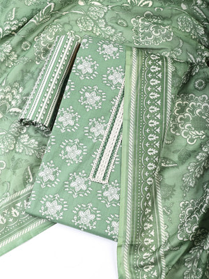 Meena Bazaar Cotton Blend Printed Salwar Suit Material