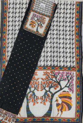 ADAB SAREES Crepe Printed Salwar Suit Material