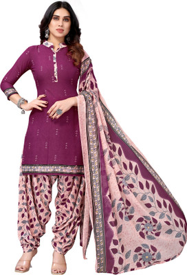 Samah Crepe Printed Salwar Suit Material