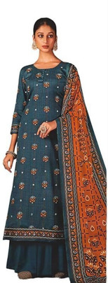 DRAVINAM Trends Wool Printed Salwar Suit Material